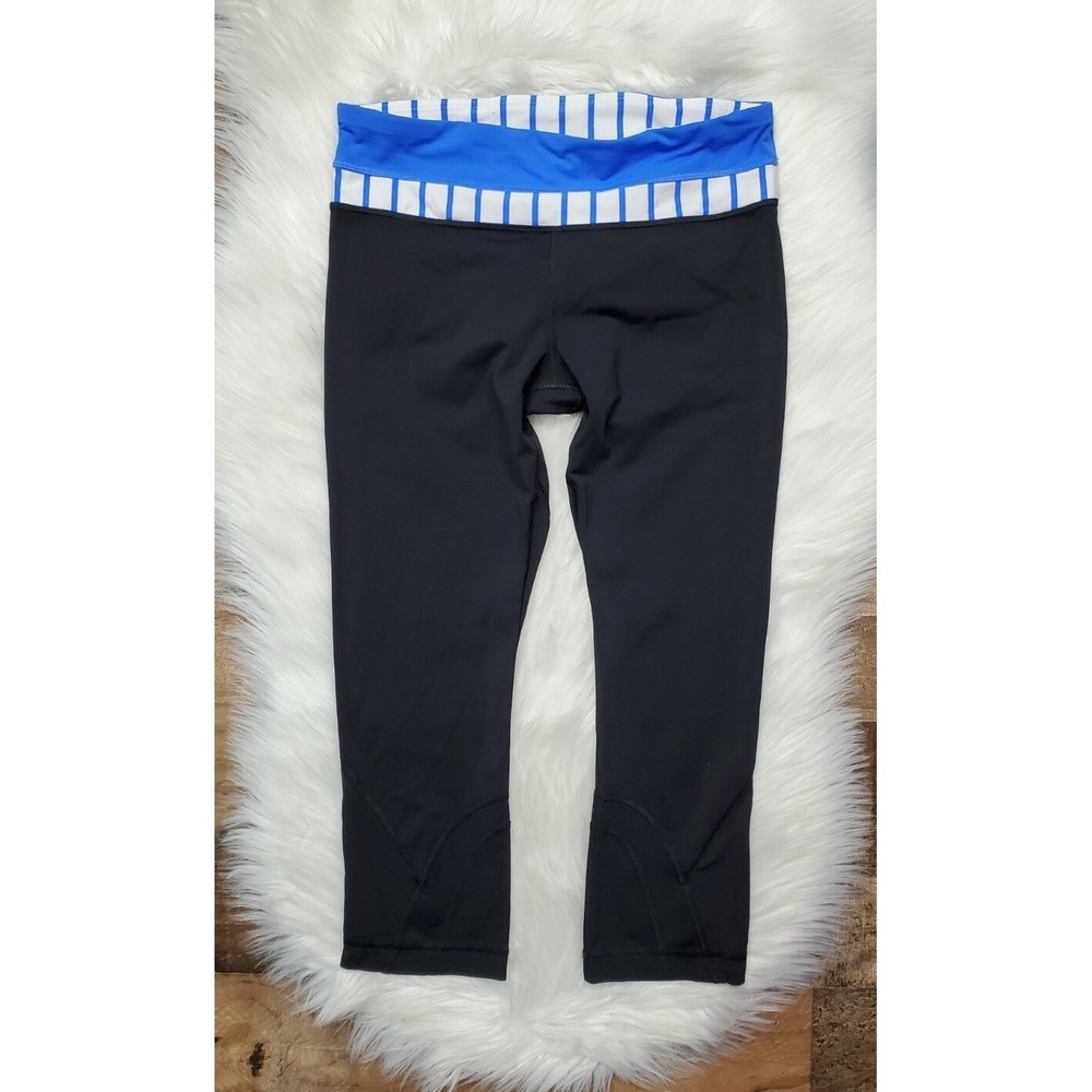 Lululemon Run Inspire Crop Leggings Women's size 8 Black